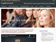 Tablet Screenshot of legalfeeguard.com